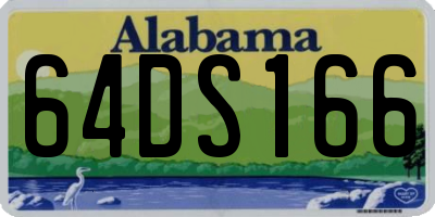 AL license plate 64DS166