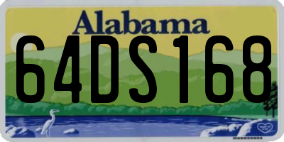 AL license plate 64DS168