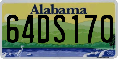 AL license plate 64DS170