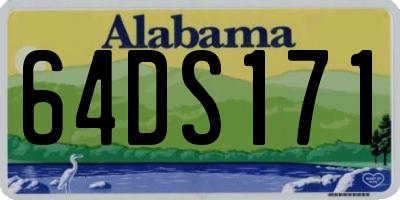AL license plate 64DS171