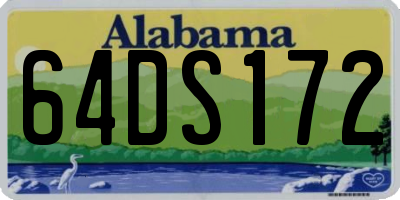 AL license plate 64DS172