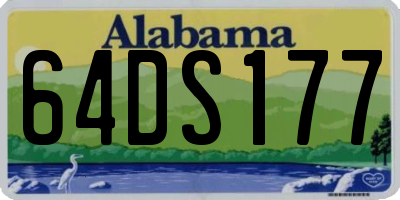 AL license plate 64DS177