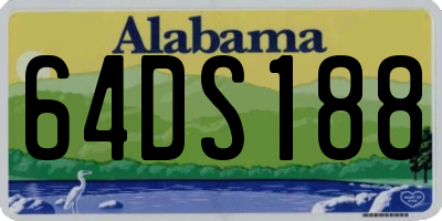AL license plate 64DS188