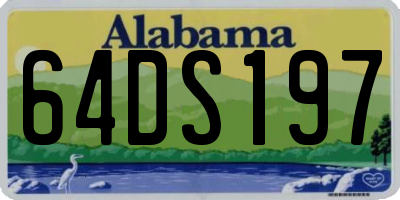 AL license plate 64DS197
