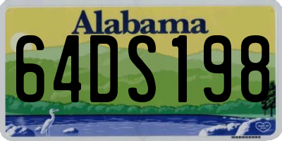 AL license plate 64DS198