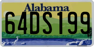 AL license plate 64DS199