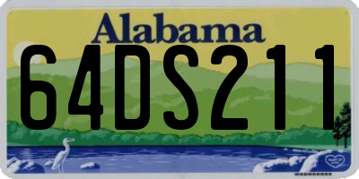 AL license plate 64DS211