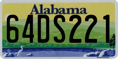 AL license plate 64DS221