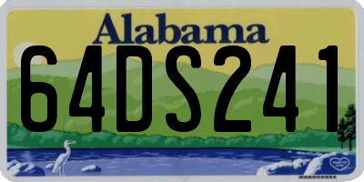 AL license plate 64DS241