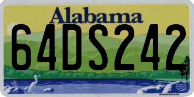 AL license plate 64DS242