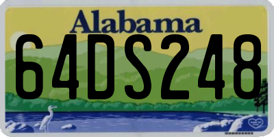 AL license plate 64DS248