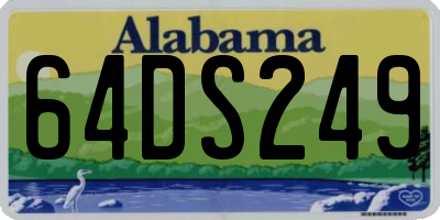AL license plate 64DS249