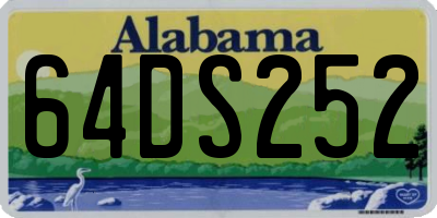 AL license plate 64DS252