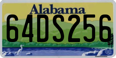 AL license plate 64DS256