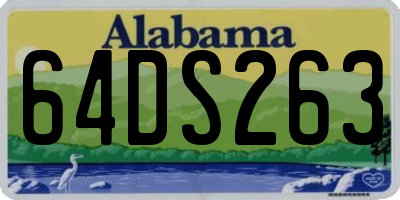 AL license plate 64DS263