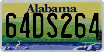 AL license plate 64DS264
