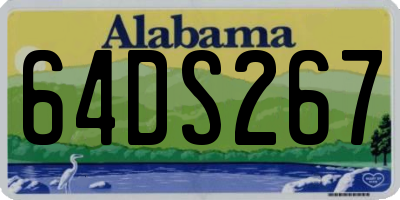 AL license plate 64DS267