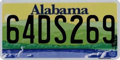 AL license plate 64DS269