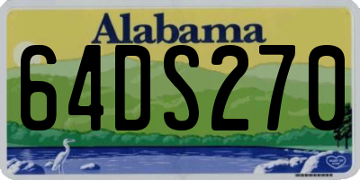 AL license plate 64DS270