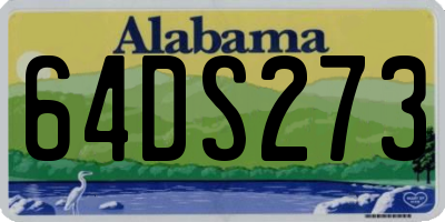 AL license plate 64DS273