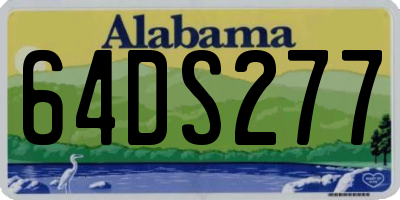 AL license plate 64DS277