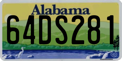 AL license plate 64DS281