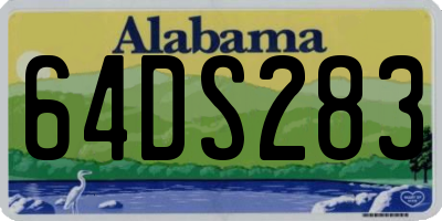AL license plate 64DS283