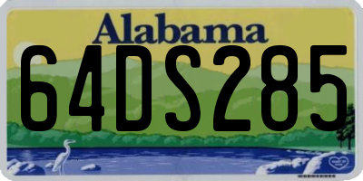 AL license plate 64DS285