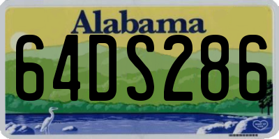 AL license plate 64DS286