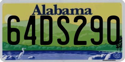 AL license plate 64DS290