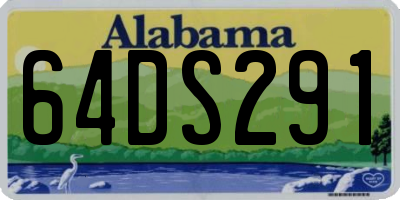 AL license plate 64DS291