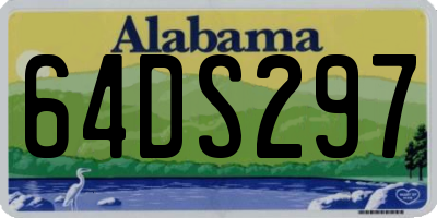 AL license plate 64DS297