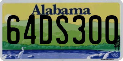 AL license plate 64DS300