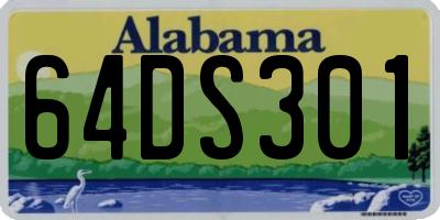 AL license plate 64DS301