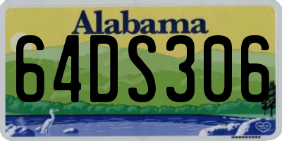 AL license plate 64DS306