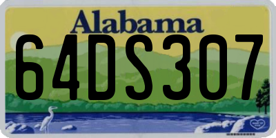 AL license plate 64DS307