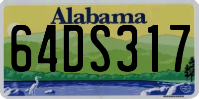 AL license plate 64DS317