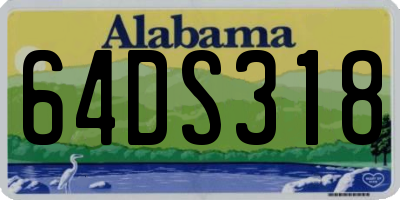 AL license plate 64DS318