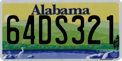 AL license plate 64DS321