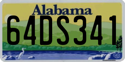 AL license plate 64DS341