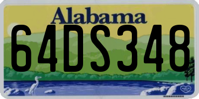 AL license plate 64DS348
