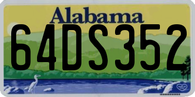 AL license plate 64DS352