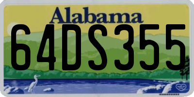 AL license plate 64DS355