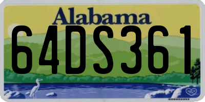 AL license plate 64DS361