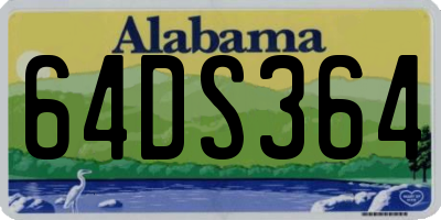 AL license plate 64DS364