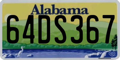 AL license plate 64DS367