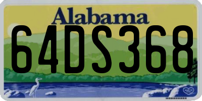 AL license plate 64DS368