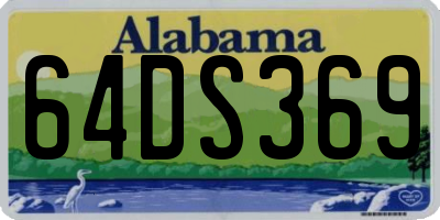 AL license plate 64DS369