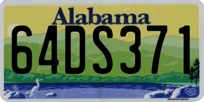 AL license plate 64DS371