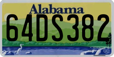 AL license plate 64DS382